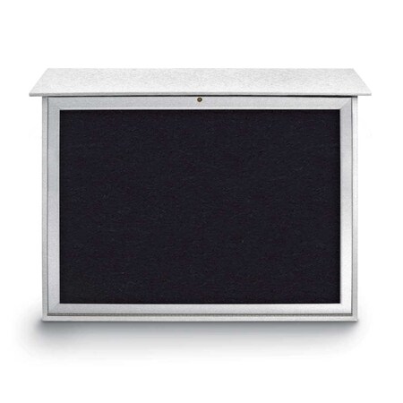 United Visual Products Indoor Enclosed Combo Board, 42"x32", Bronze Frame/White Porc & Rubber UVCB4232BZ-WHTPORC-RUBBER
